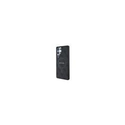 Guess PU Leather 4G Colored Ring MagSafe Case for Samsung Galaxy S25 Ultra / Black