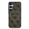 Guess PU Leather 4G Colored Ring MagSafe Case for Samsung Galaxy S25 / Brown