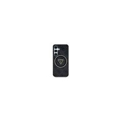 Guess IML 4G Glitter and Triangle Logo MagSafe Case for Samsung Galaxy S25 / Black