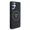 Guess IML 4G Glitter and Triangle Logo MagSafe Case for Samsung Galaxy S25 Ultra / Black