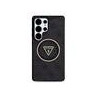 Guess IML 4G Glitter and Triangle Logo MagSafe Case for Samsung Galaxy S25 Ultra / Black