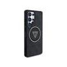 Guess IML 4G Glitter and Triangle Logo MagSafe Case for Samsung Galaxy S25 Ultra / Black