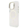 Guess PC/TPU Electroplated Stand Camera Frame MagSafe Case with Interchangeable Backgrounds for iPhone 16 / Pro
