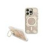 Guess PC/TPU Electroplated Stand Camera Frame MagSafe Case with Interchangeable Backgrounds for iPhone 16 / Pro