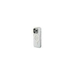 Guess PC/TPU Electroplated Stand Camera Frame MagSafe Case with Interchangeable Backgrounds for iPhone 16 / Pro