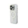 Guess PC/TPU Electroplated Stand Camera Frame MagSafe Case with Interchangeable Backgrounds for iPhone 16 / Pro