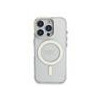 Guess PC/TPU Electroplated Stand Camera Frame MagSafe Case with Interchangeable Backgrounds for iPhone 16 / Pro
