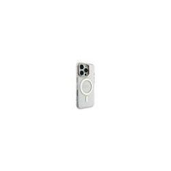 Guess PC/TPU Electroplated Stand Camera Frame MagSafe Case with Interchangeable Backgrounds for iPhone 16 / Pro