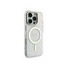 Guess PC/TPU Electroplated Stand Camera Frame MagSafe Case with Interchangeable Backgrounds for iPhone 16 / Pro
