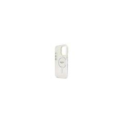 Guess PC/TPU Electroplated Stand Camera Frame MagSafe Case with Interchangeable Backgrounds for iPhone 16 / Pro