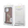 Guess PU Grained 4G Logo Stand Camera Frame Case for iPhone 13 / Brown
