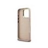 Guess PU 4G Metal Logo Stand Camera Frame Case for iPhone 16 Pro / Pink