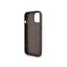 Guess PU Leather 4G Colored Ring Strap MagSafe Case for iPhone 15 / Brown