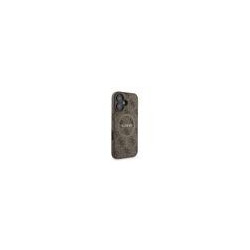 Guess PU Leather 4G Colored Ring Strap MagSafe Case for iPhone 16 / Brown