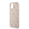 Guess PU Leather 4G Colored Ring Strap MagSafe Case for iPhone 14 / Pink