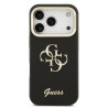 Guess PU Grained 4G Logo Stand Camera Frame Case for iPhone 17 Pro / Black