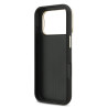 Guess PU Grained 4G Logo Stand Camera Frame Case for iPhone 17 Pro / Black