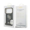 Guess PU Grained 4G Logo Stand Camera Frame Case for iPhone 17 Pro / Black