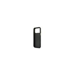 Guess PU Grained 4G Logo Stand Camera Frame Case for iPhone 17 Pro Max / Black