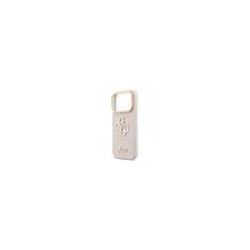 Guess PU Grained 4G Logo Stand Camera Frame Case for iPhone 17 Pro / Pink