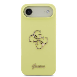 Guess Liquid Silicone 4G Metal Logo Case for iPhone Air / Yellow