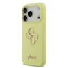 Guess Liquid Silicone 4G Metal Logo Case for iPhone 17 Pro / Yellow