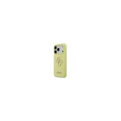 Guess Liquid Silicone 4G Metal Logo Case for iPhone 17 Pro / Yellow