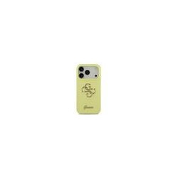 Guess Liquid Silicone 4G Metal Logo Case for iPhone 17 Pro / Yellow