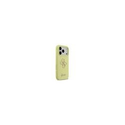 Guess Liquid Silicone 4G Metal Logo Case for iPhone 17 Pro / Yellow