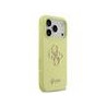 Guess Liquid Silicone 4G Metal Logo Case for iPhone 17 Pro / Yellow