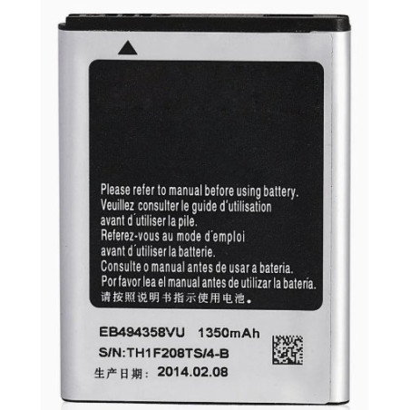 Samsung Replacement EB494358VU Battery Samsung S5660 Gio S5670 Fit S5830 Ace Li-Ion 1350mAh (NO LOGO)