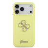 Guess Liquid Silicone 4G Metal Logo Case for iPhone 17 Pro Max / Yellow