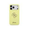 Guess Liquid Silicone 4G Metal Logo Case for iPhone 17 Pro Max / Yellow