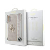 Guess PU 4G Metal Logo Strap Case for iPhone 17 / Pink