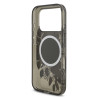 Guess IML Flowers Strap MagSafe Case for iPhone 17 Pro / Black