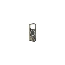 Guess IML Flowers Strap MagSafe Case for iPhone 17 Pro / Black