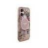 Guess IML Flowers Strap MagSafe Case for iPhone 17 / Pink
