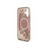 Guess IML Flowers Strap MagSafe Case for iPhone 17 / Pink