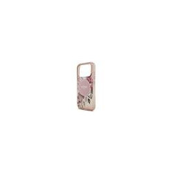 Guess IML Flowers Strap MagSafe Case for iPhone 17 Pro / Pink