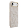 Guess PU Leather 4G Gold Frame MagSafe Case for iPhone Air / Pink