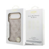 Guess PU Leather 4G Gold Frame MagSafe Case for iPhone Air / Pink