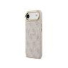 Guess PU Leather 4G Gold Frame MagSafe Case for iPhone Air / Pink