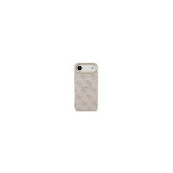 Guess PU Leather 4G Gold Frame MagSafe Case for iPhone Air / Pink