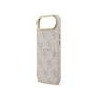 Guess PU Leather 4G Gold Frame MagSafe Case for iPhone Air / Pink