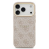 Guess PU Leather 4G Gold Frame MagSafe Case for iPhone 17 Pro / Pink