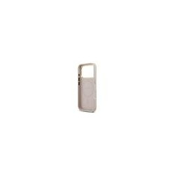 Guess PU Leather 4G Gold Frame MagSafe Case for iPhone 17 Pro / Pink
