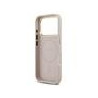 Guess PU Leather 4G Gold Frame MagSafe Case for iPhone 17 Pro / Pink