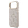 Guess PU Leather 4G Gold Frame MagSafe Case for iPhone 17 Pro Max / Pink