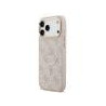 Guess PU Leather 4G Gold Frame MagSafe Case for iPhone 17 Pro Max / Pink