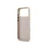 Guess PU Leather 4G Gold Frame MagSafe Case for iPhone 17 Pro Max / Pink